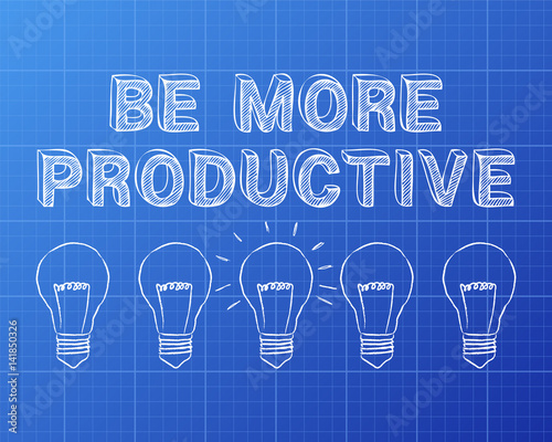 Be More Productive Light Bulbs Blueprint
