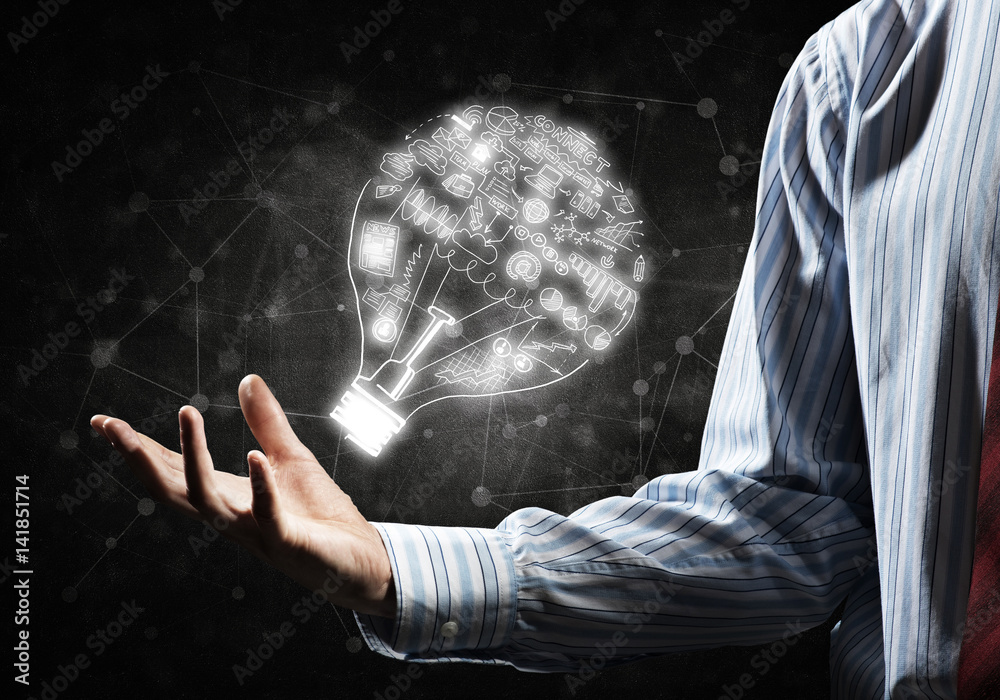 Bright idea for success achieving