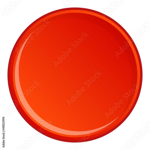 Free Download Round button icon, cartoon style - GFXLoad