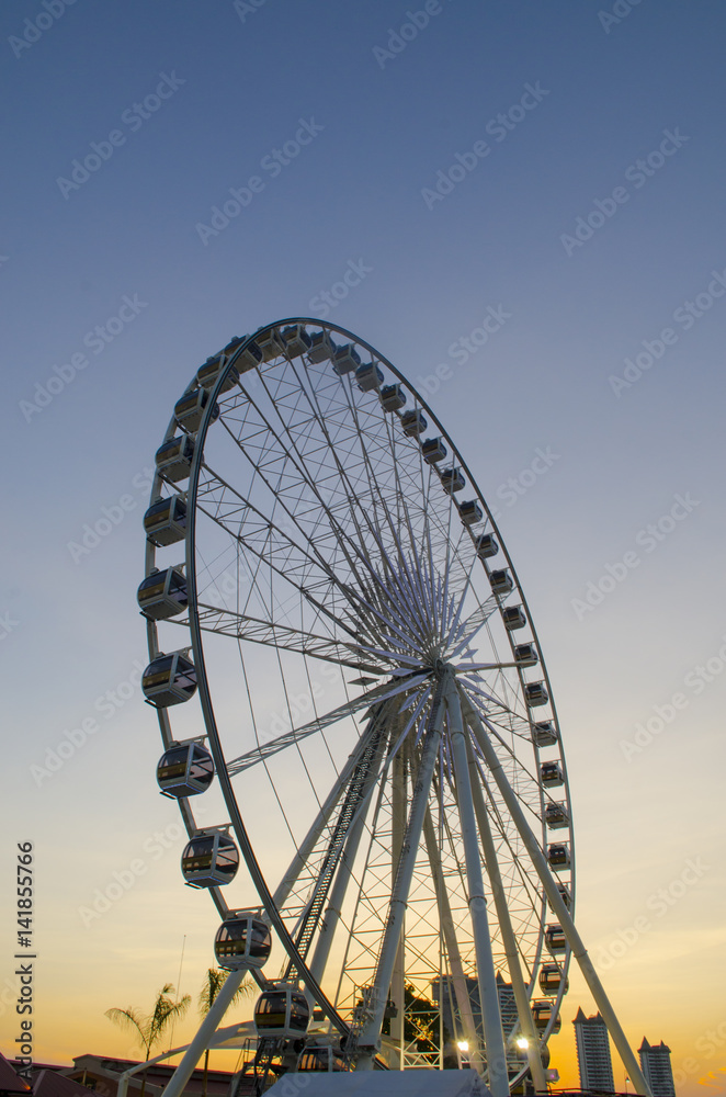 Ferris wheel Sunset.
