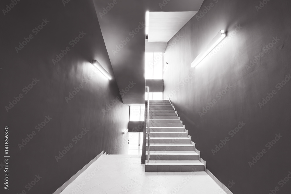 Fototapeta premium Monochrome image of the stairs.