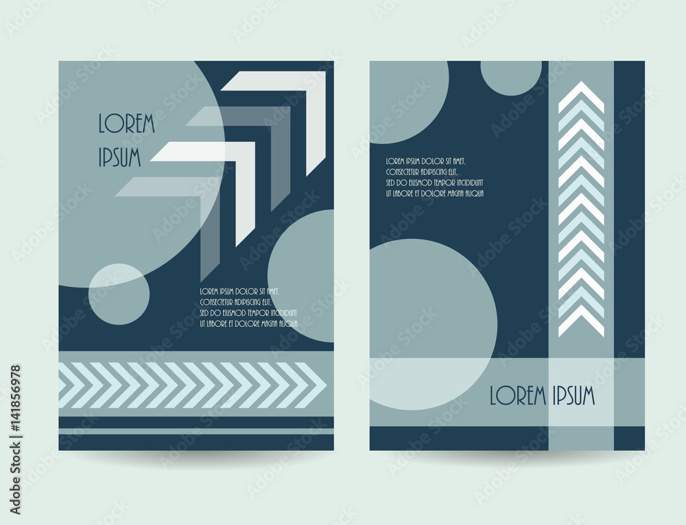Business Brochure design. Vector illustration. Company catalog contemporary layout.