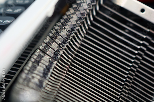close-up/detail from a vintage typewriter © Björn