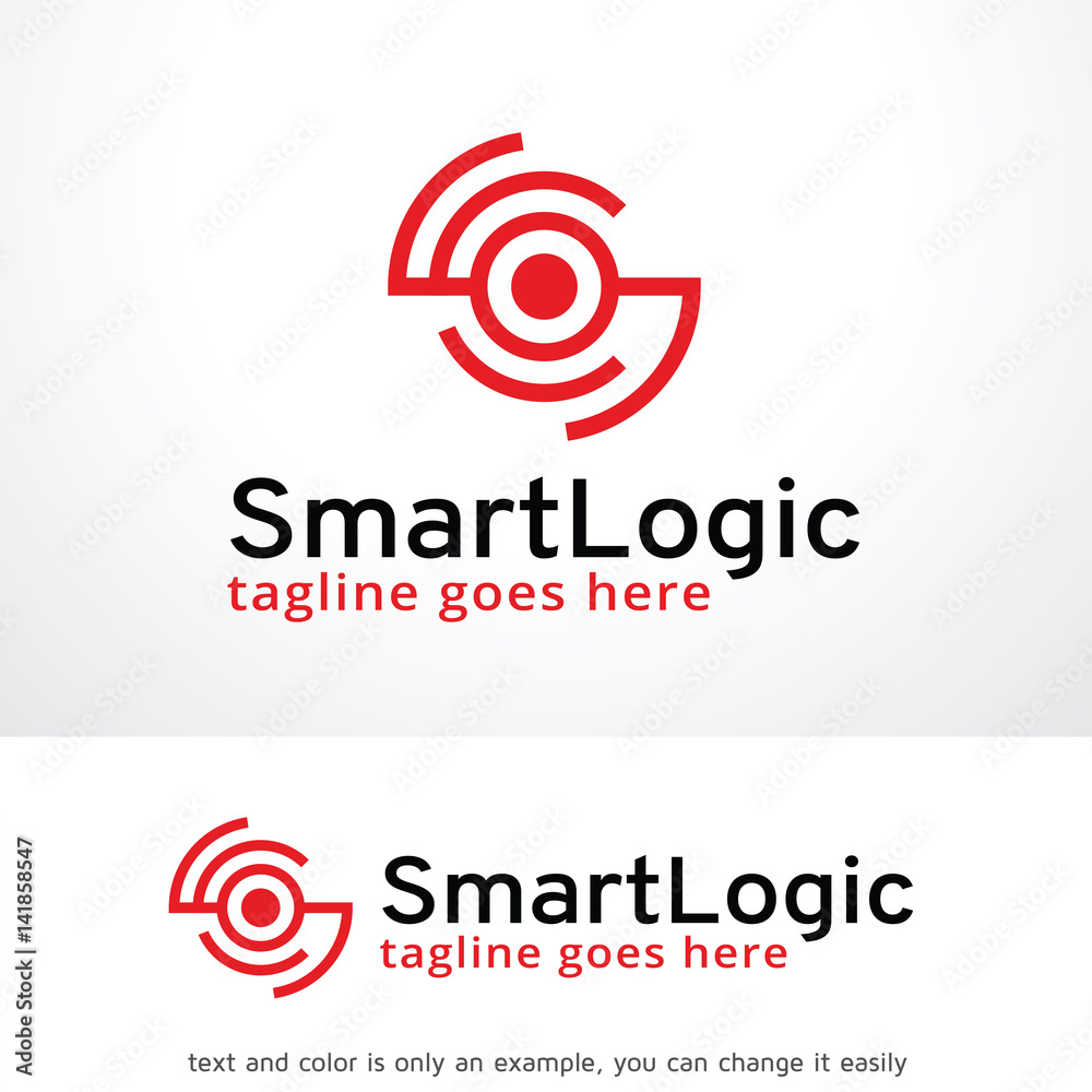 Smart Logic Logo Template Design Vector, Emblem, Design Concept, Creative Symbol, Icon