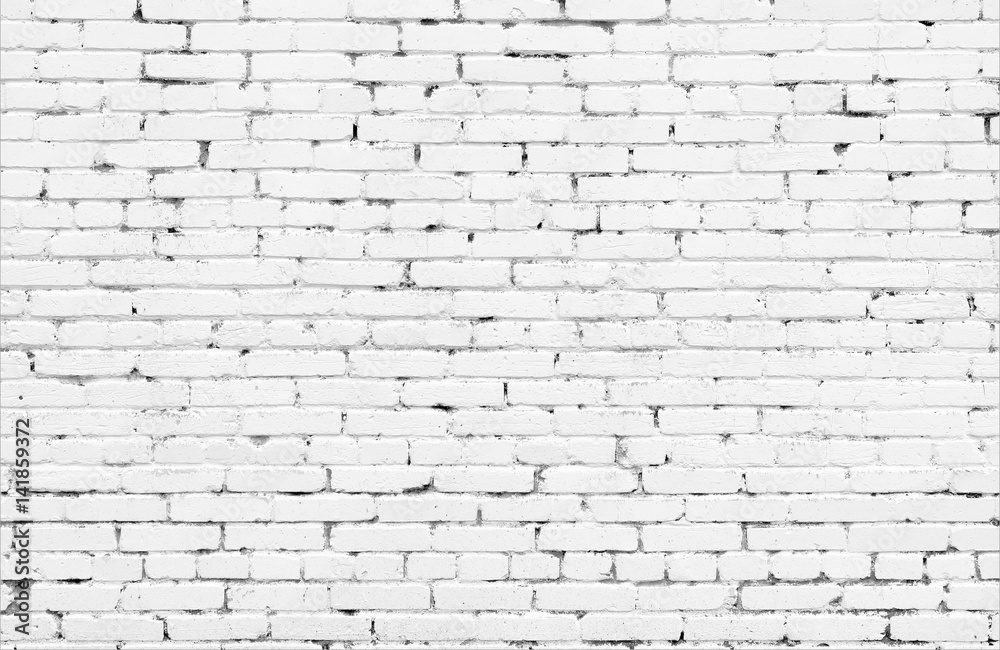 White brick wall urban Background.