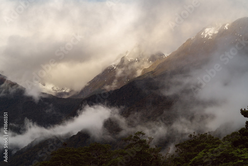 Moody Clouds in Fiordland National Park