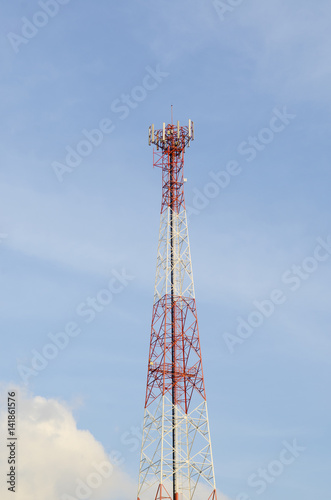Tower used to locate antennas for communications purposes