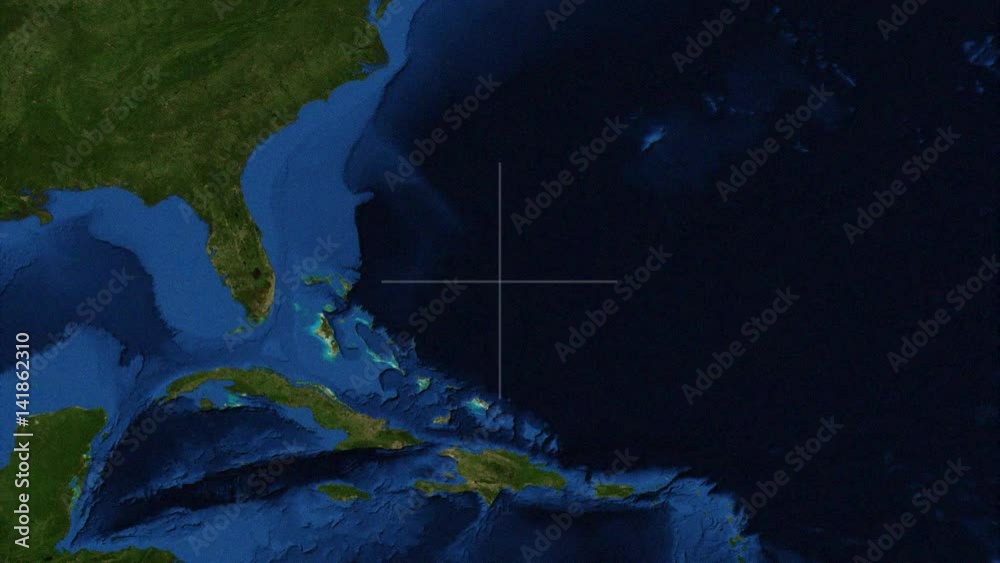 Navigation to Bermuda Triangle