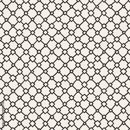 Vector Seamless Pattern. Abstract Background With Brush Lines. Monochrome Hand Drawn Geometric Shapes Texture