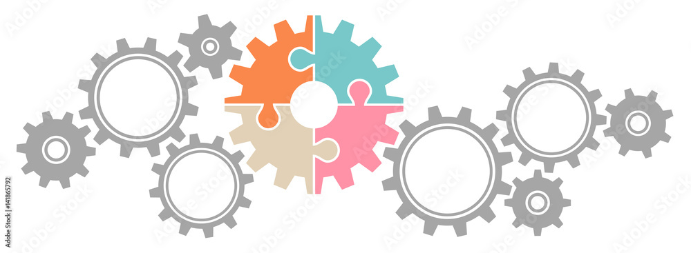 Gears Border Graphics Puzzle Grey/Retro Gears Border Graphics Puzzle Grey/Retro