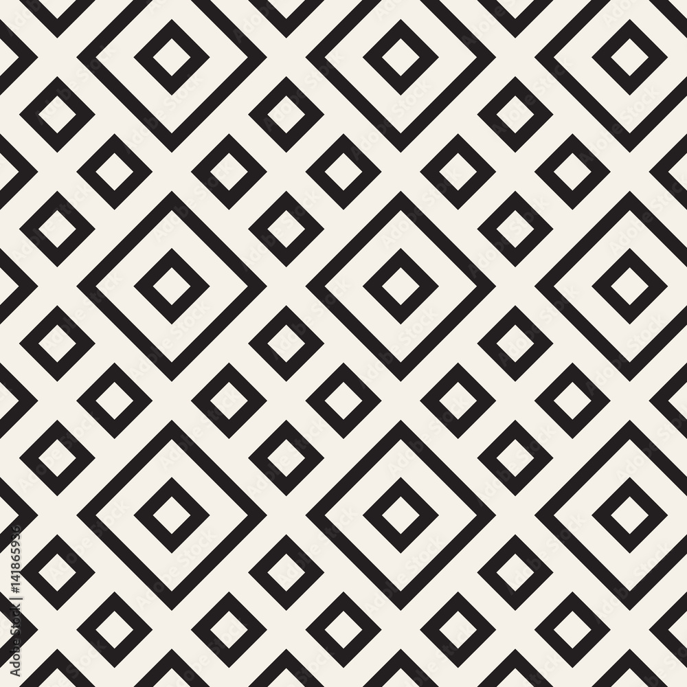 Maze Tangled Lines Contemporary Graphic. Abstract Geometric Background Design. Vector Seamless Pattern.