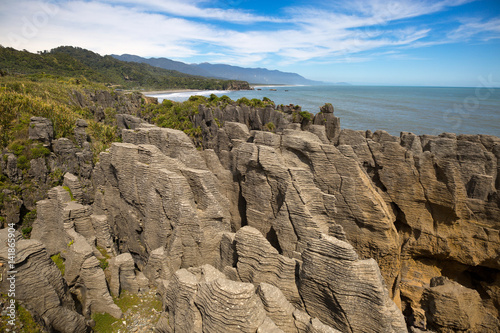 Pancake Rocks, South Island, New Zealand   © pikselstock
