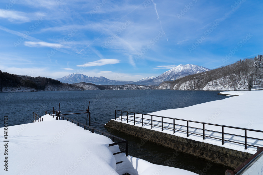 冬の野尻湖