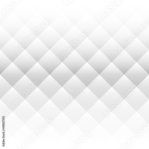 Abstract background of squares in diagonal arrangement. Two side horizontal gradient. Monochrome, black and white vector illustration.