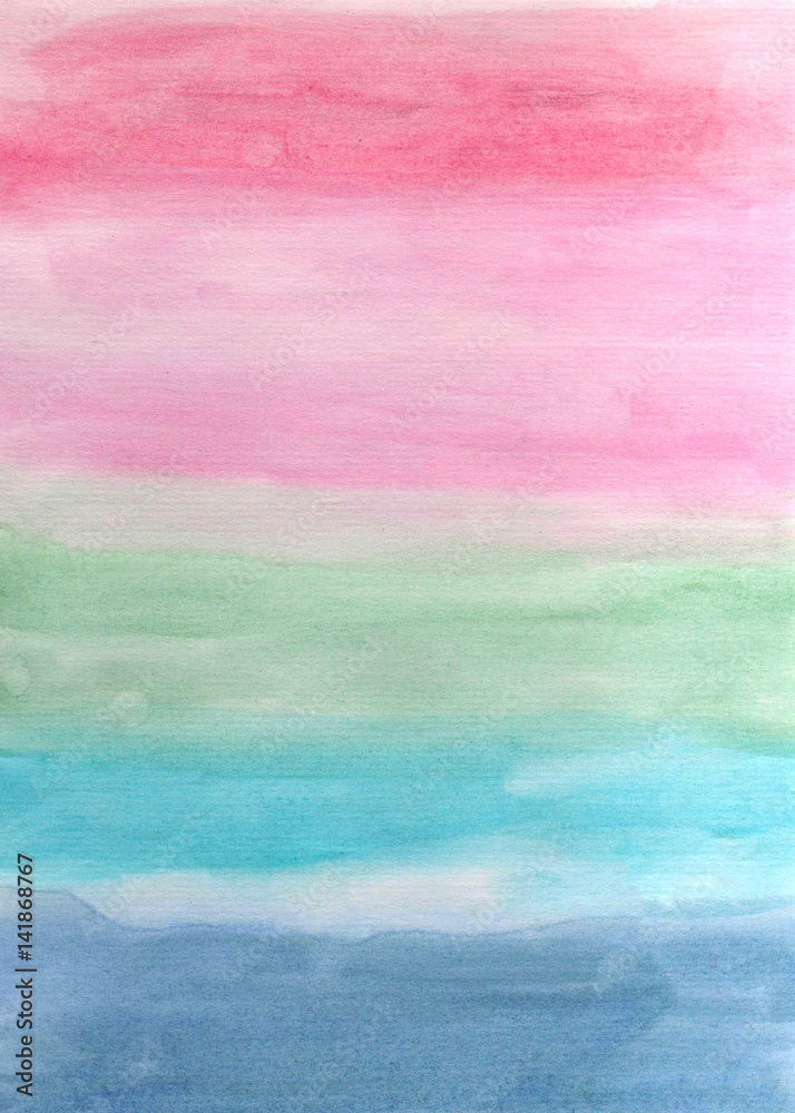 Abstract hand painted watercolor background