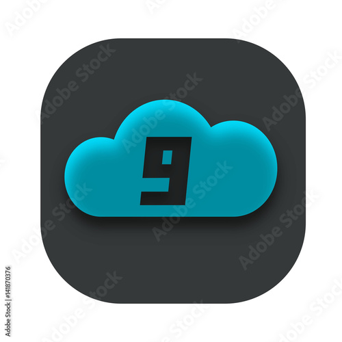 Cloud Nine App Icon Design Idea