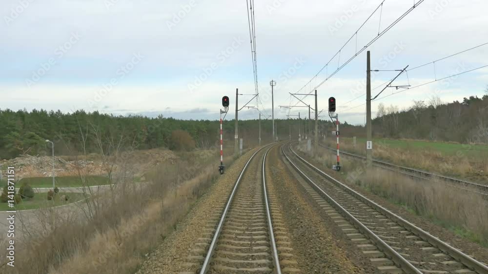 High quality video of railroad track in 4K High quality video of railroad track in 4K