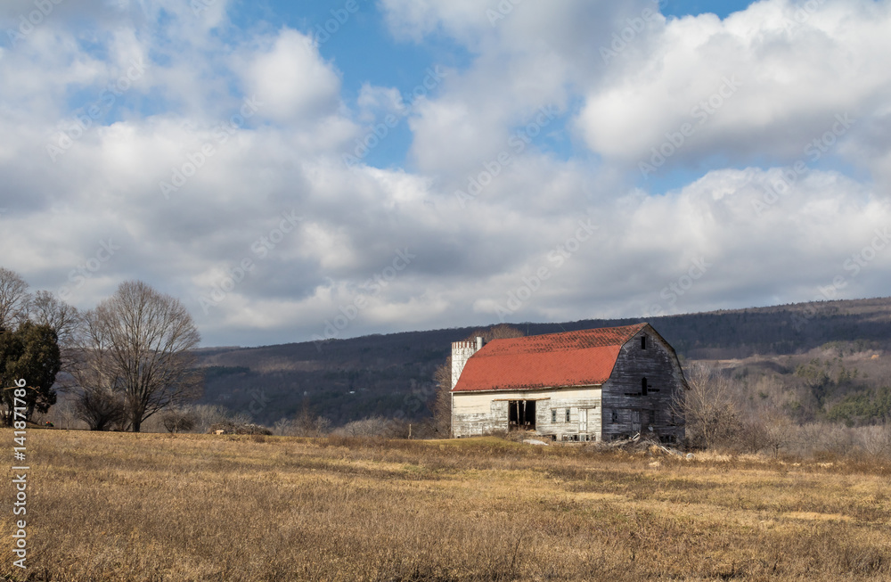 Barn with clouds Barn with clouds