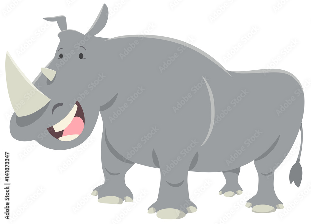 Fototapeta premium rhinoceros animal character