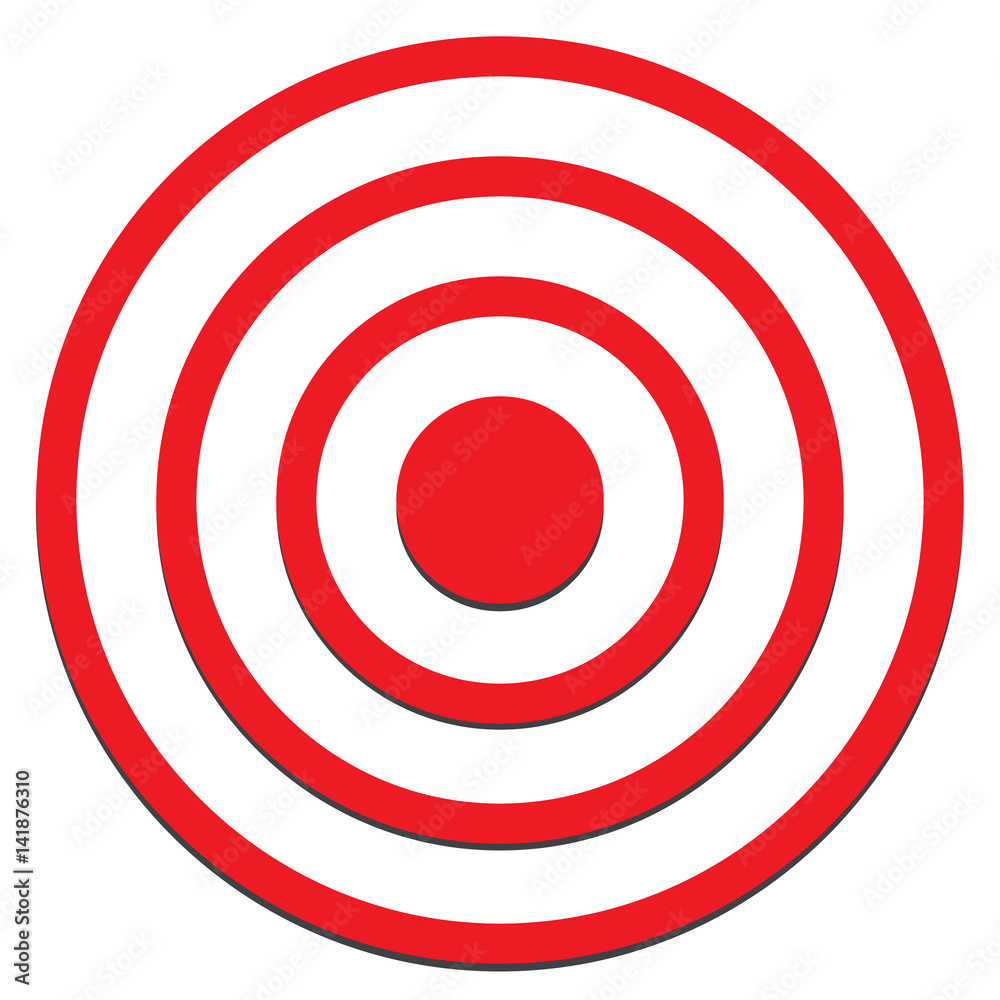 target icon on white background. target sign. target icon on white background. target sign.