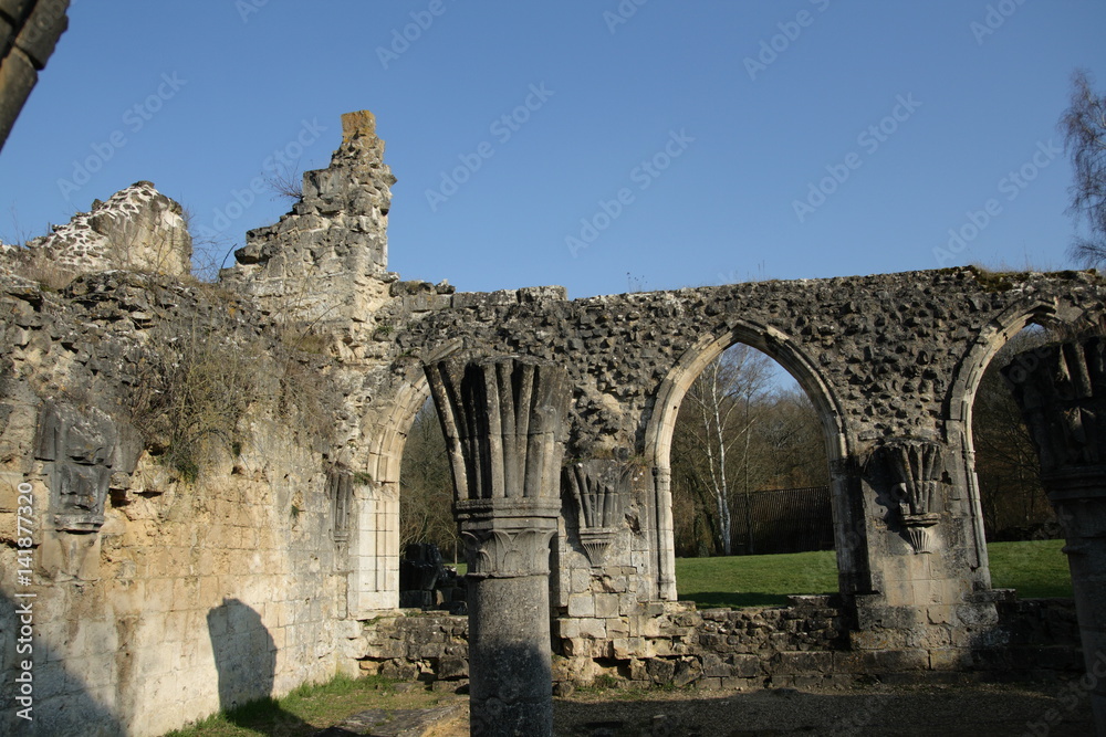 Abbaye de Vauclair dans l'Aisne, Picardie dans le nord de la france.