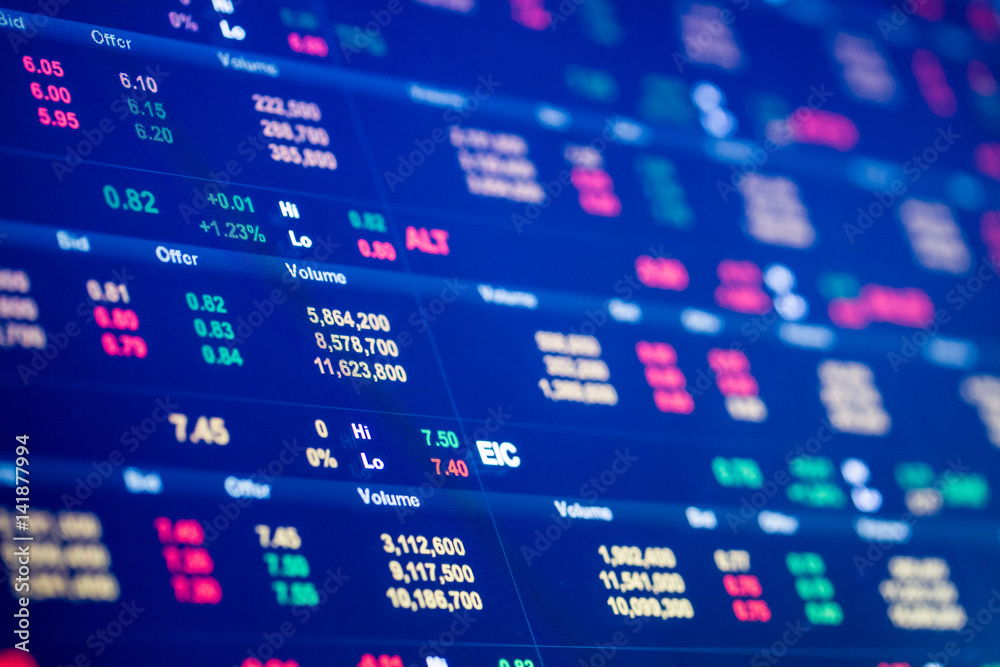 Fototapeta premium Thailand Stock Exchange Board