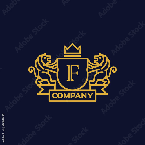 Coat of Arms Letter  F  Company