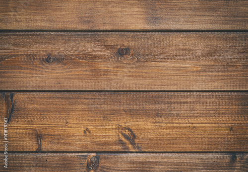 Retro wooden background from brown wooden boards