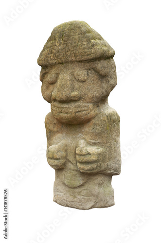 Stone sculptures of idols.