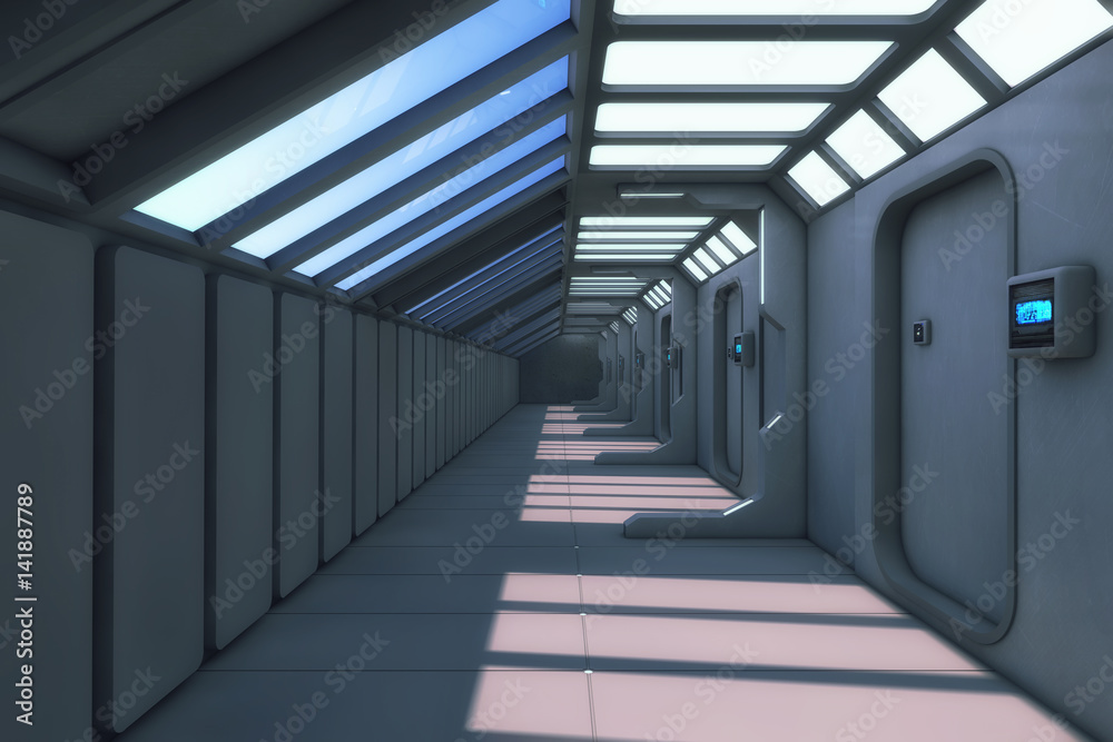 3d rendering. Futuristic background architecture corridor. 3d rendering. Futuristic background architecture corridor.