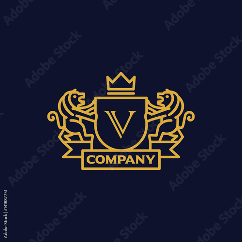 Coat of Arms Letter 'V' Company