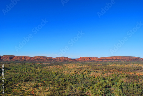 A point of view in a national park, MacDonnell Ranges, next to Alice Springs.