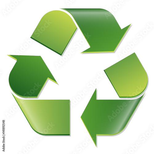 Recycling sign green