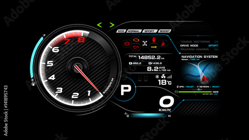Car dash board vector illustration eps 10 003
