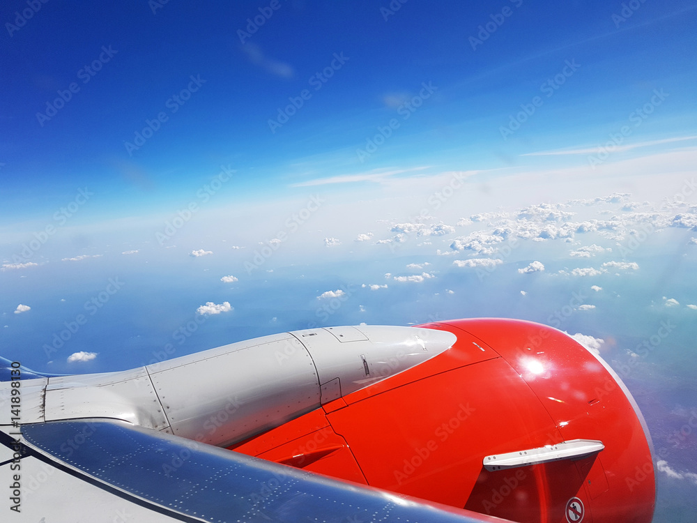 Fototapeta premium wing of airplane