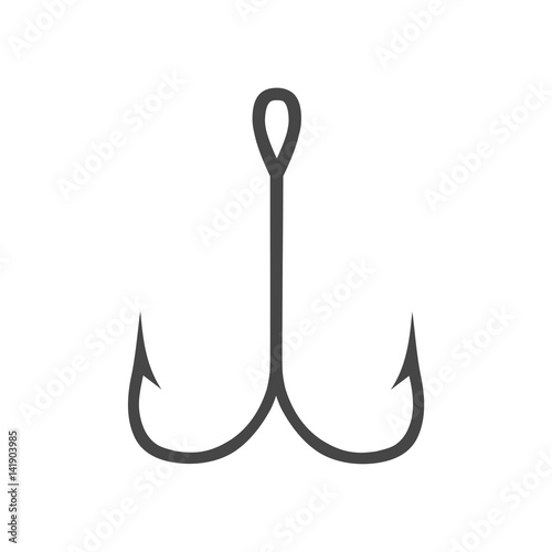 Vector icons fishhook - Illustration