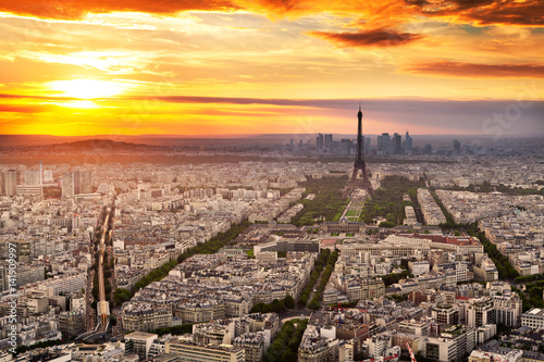Panorama of Paris at Sunset, France © INTERPIXELS