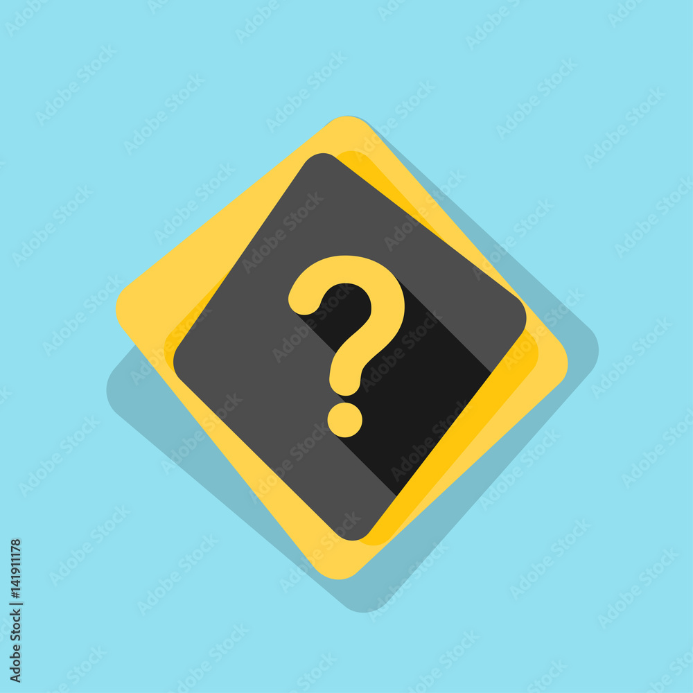 Help Question buton illustration