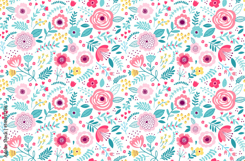Cute Floral pattern. Cute Floral pattern.