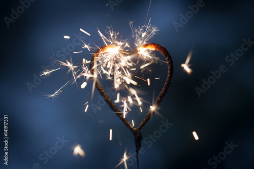 Heart shape sparkler