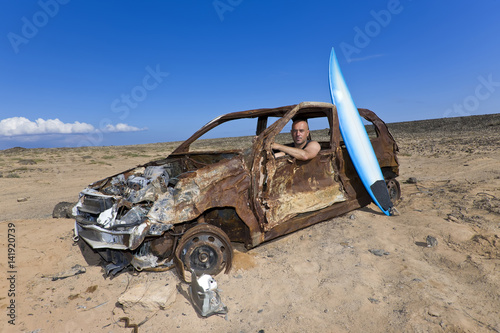 Photography A surfer needs a new car