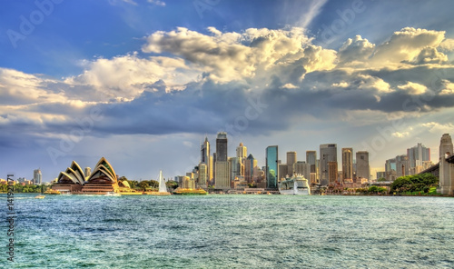Skyline of Sydney central business district, Australia