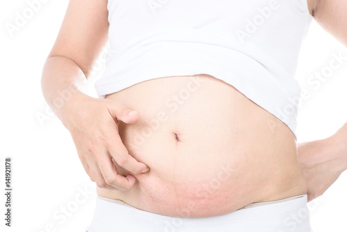  itch and pain of pregnant belly © TinPong