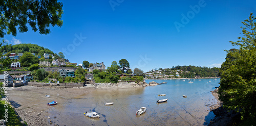 Panoramic view Dartmouth coast, Devon, UK photo