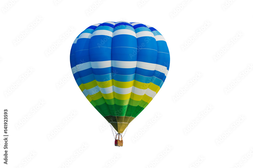 Naklejka premium hot air balloon isolated on white background