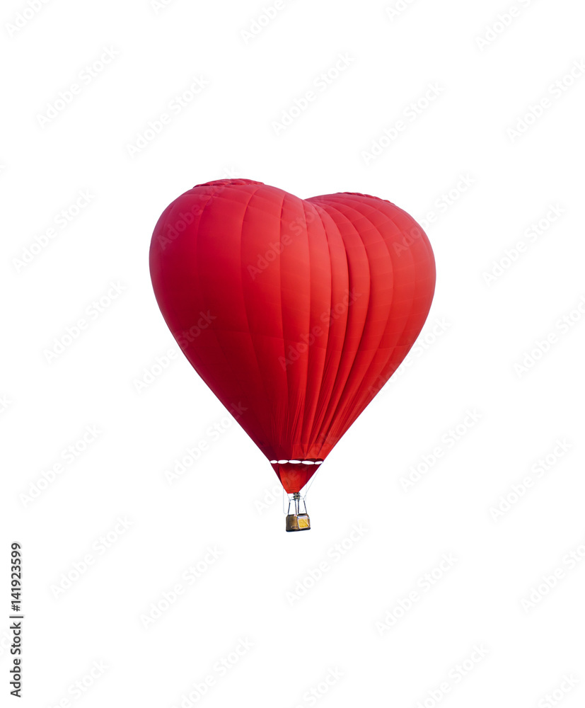 Fototapeta premium balon na gorące powietrze na białym tle