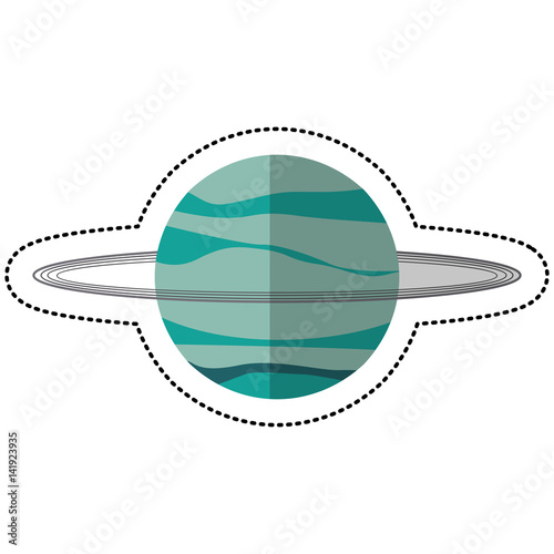 uranus planet space image shadow vector illustration eps 10