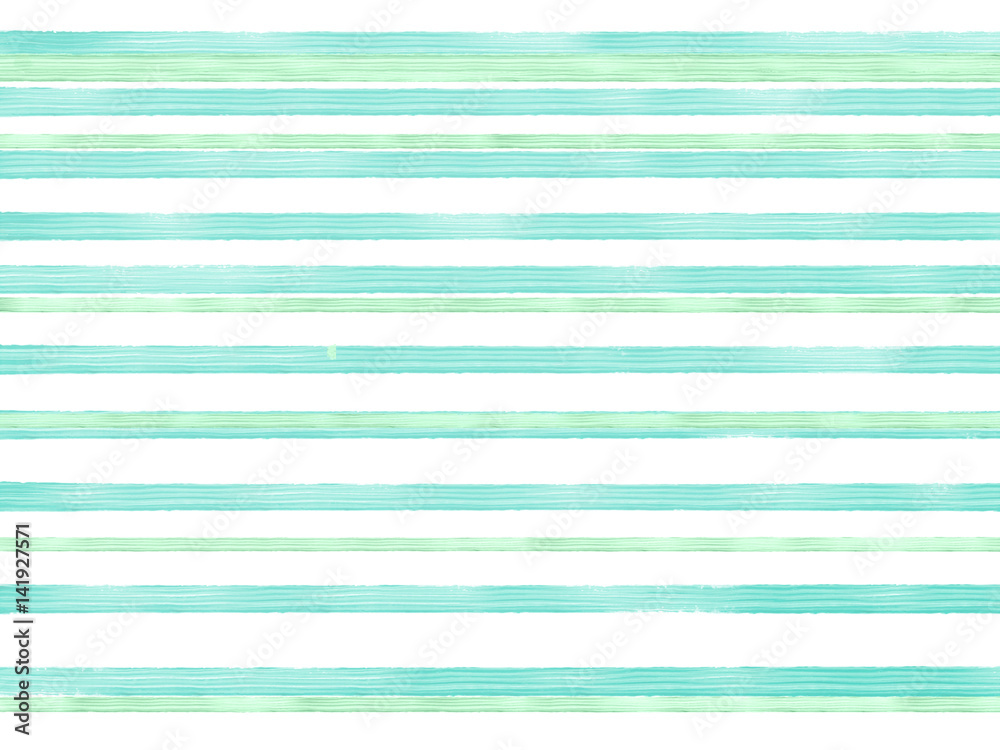 Hand drawn blue and green abstract oil texture background, illustration of horizontal blue lines painted by oil on canvas, high quality