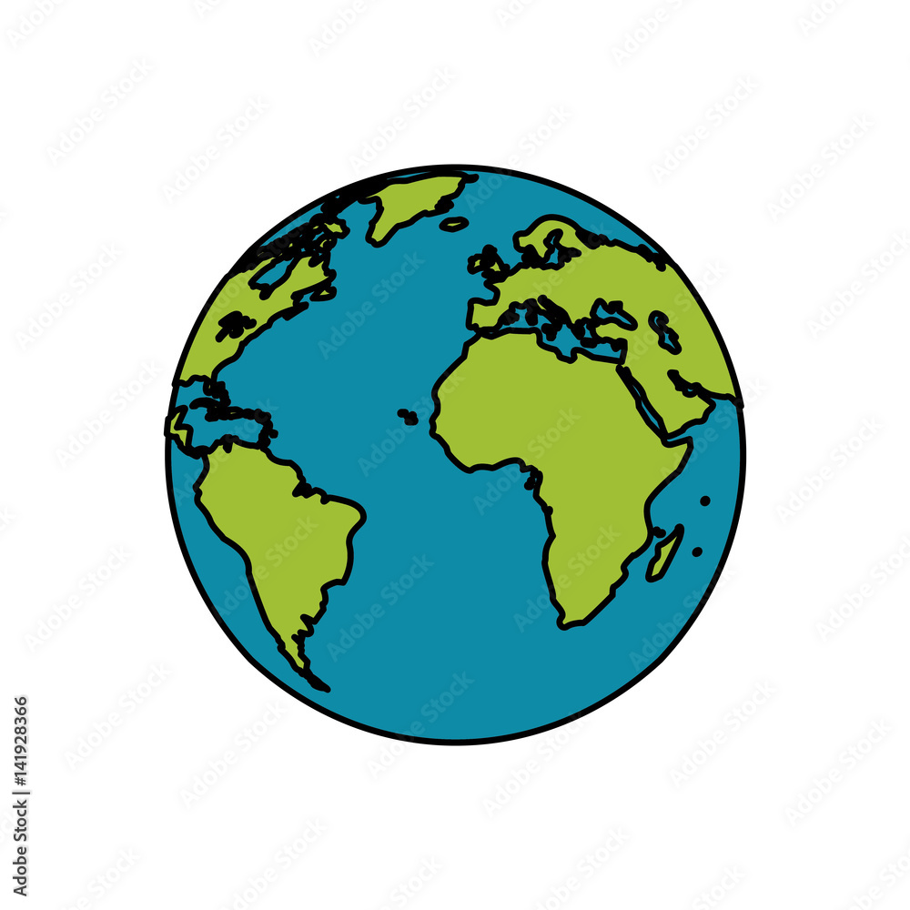 earth planet world image vector illustration eps 10