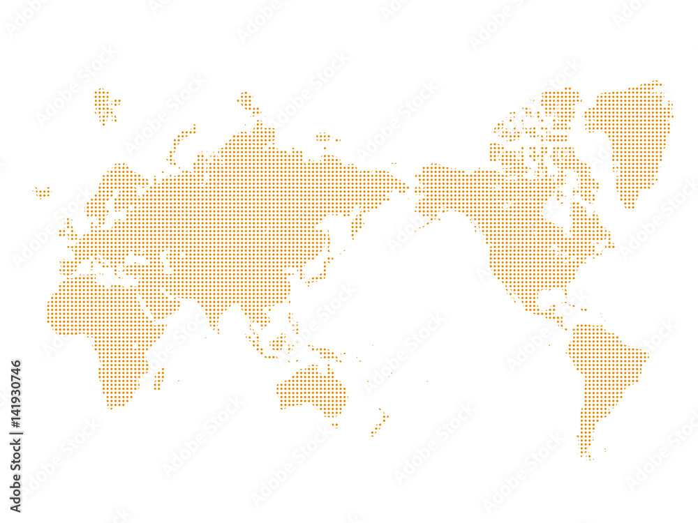 世界地図　ドット世界地図　地図